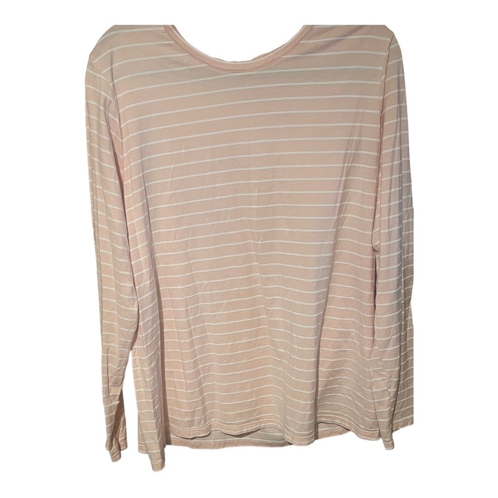 Time And Tru Stripe Shirt Women’s 3XL Long Sleeve LightWeight Casual Comfortable
